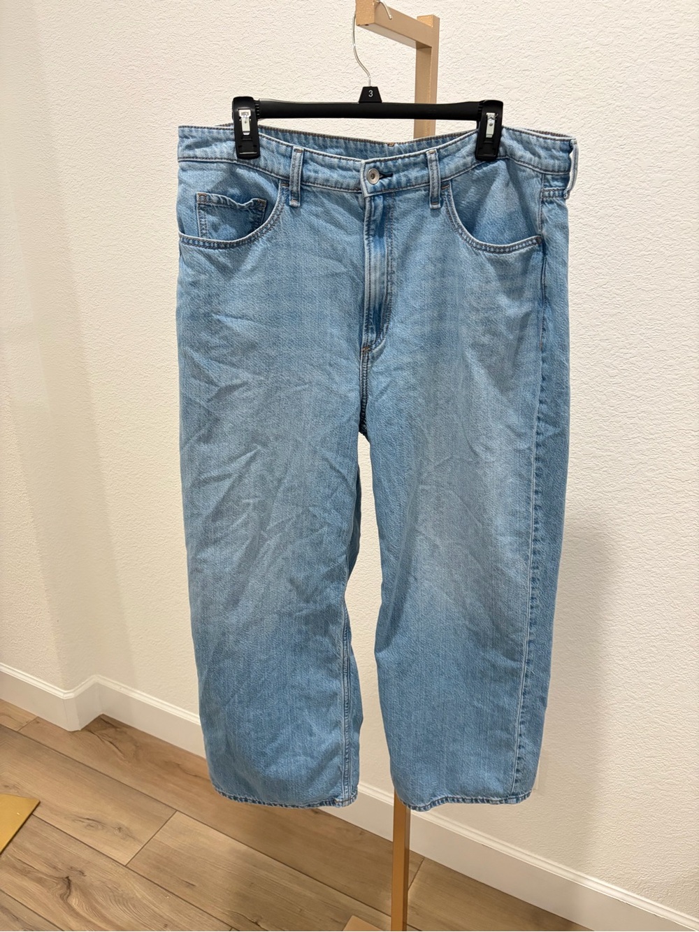 Rag & Bone Lori mid rise crop Light Blue Denim Jeans size 33